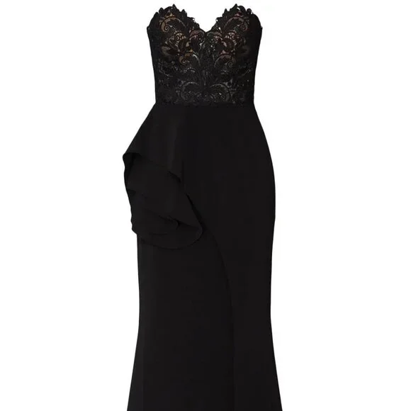 🖤 Badgley Mischka Laced Sweetheart Gown – Size 6 🖤 - Picture 5 of 13